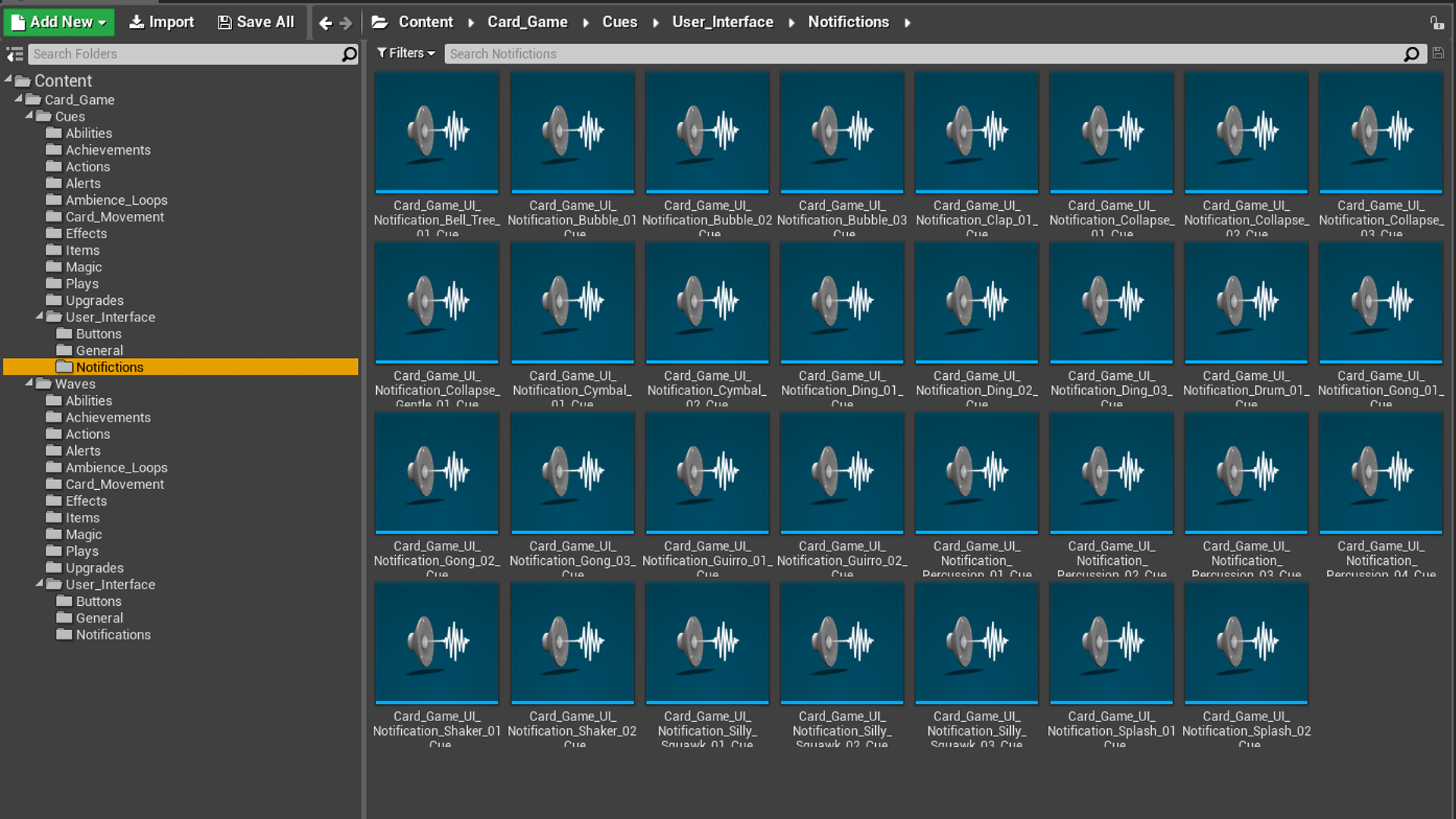 Card Game Sound Effects in Sound Effects UE Marketplace