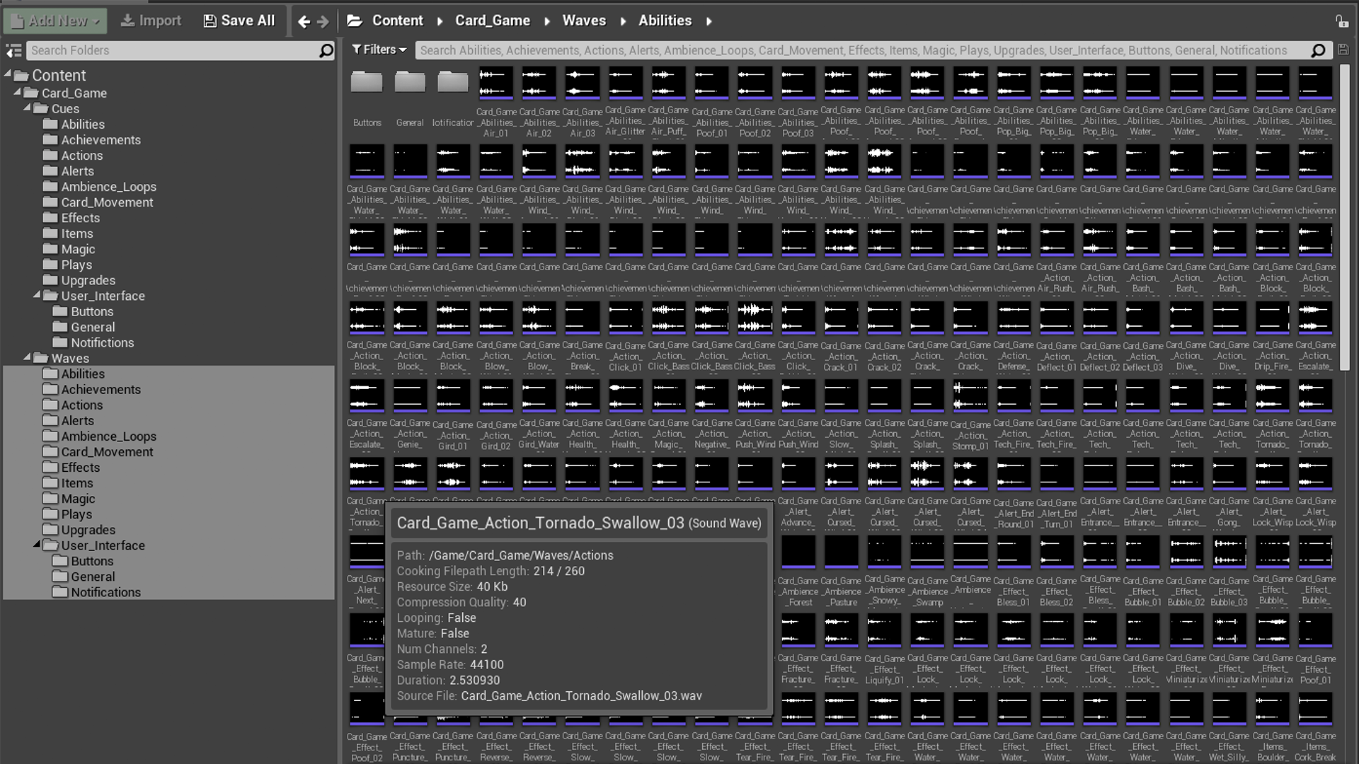 Card Game Sound Effects in Sound Effects UE Marketplace