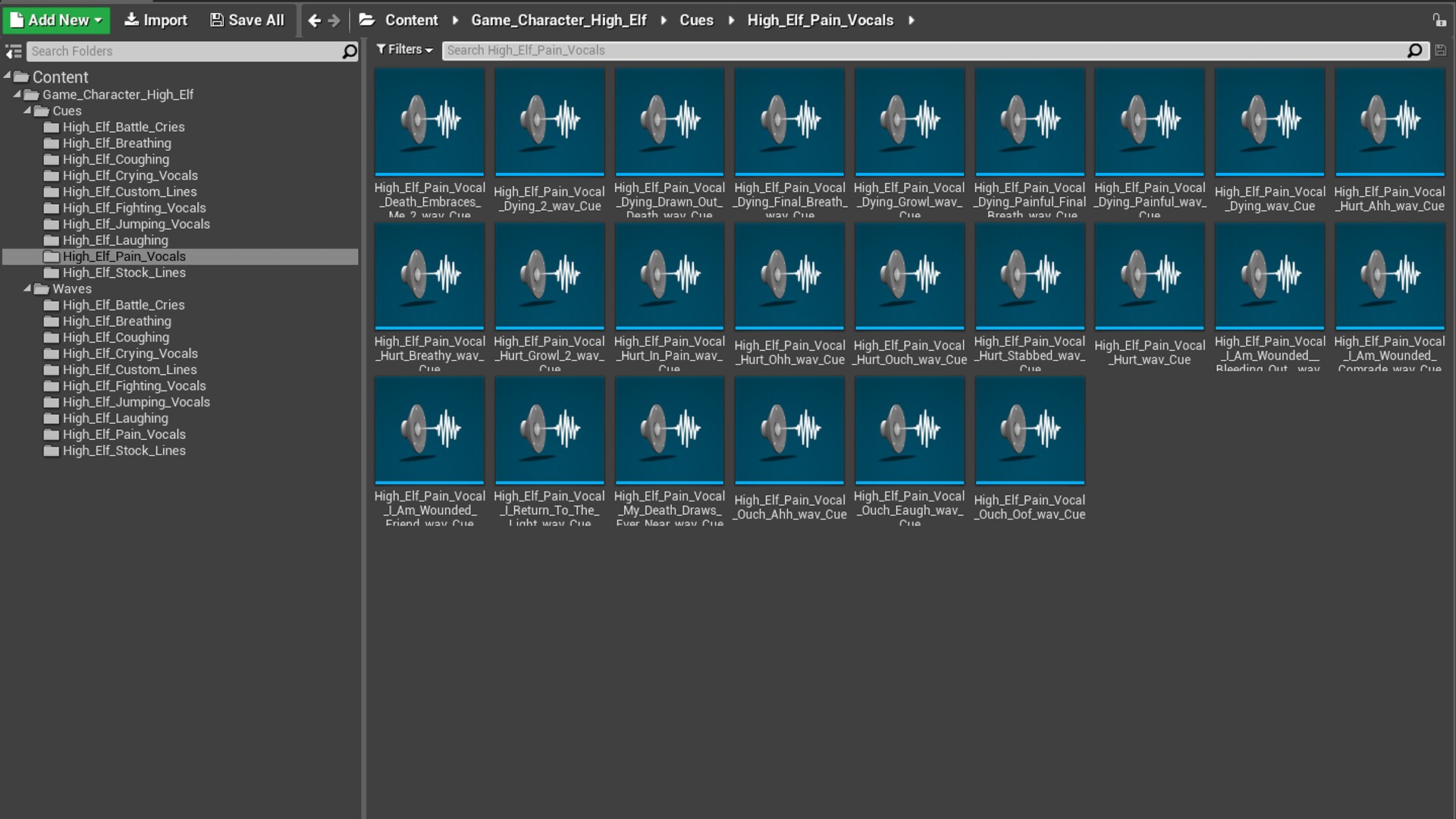 Game Character High Elf Sound Effects in Sound Effects UE Marketplace