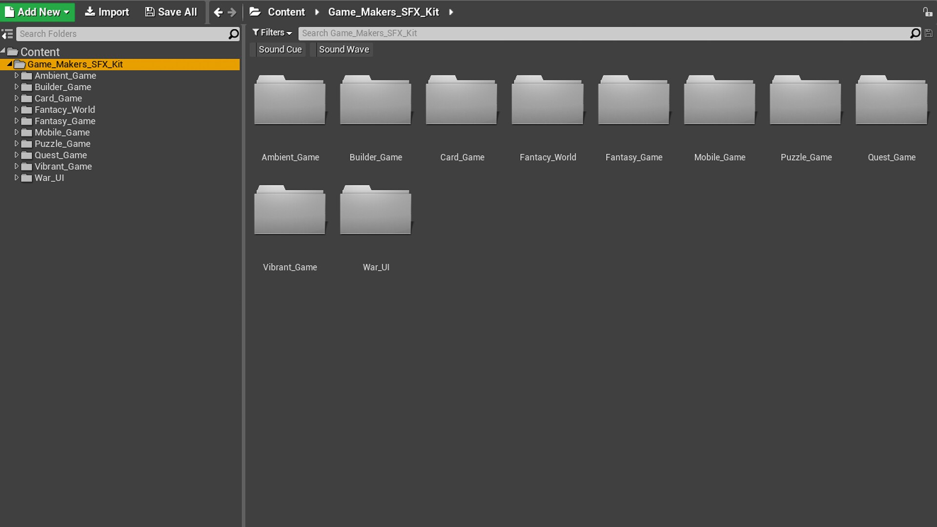 Game Makers Sound Effects Kit in Sound Effects UE Marketplace