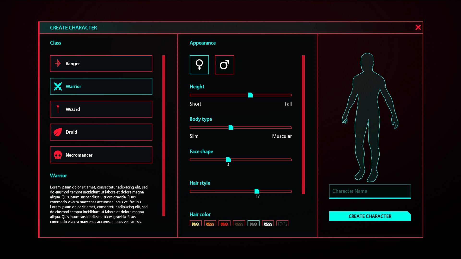 Cyberpunk complete GUI / UI Kit - 86 widgets, over 1300 PNG, editable ...