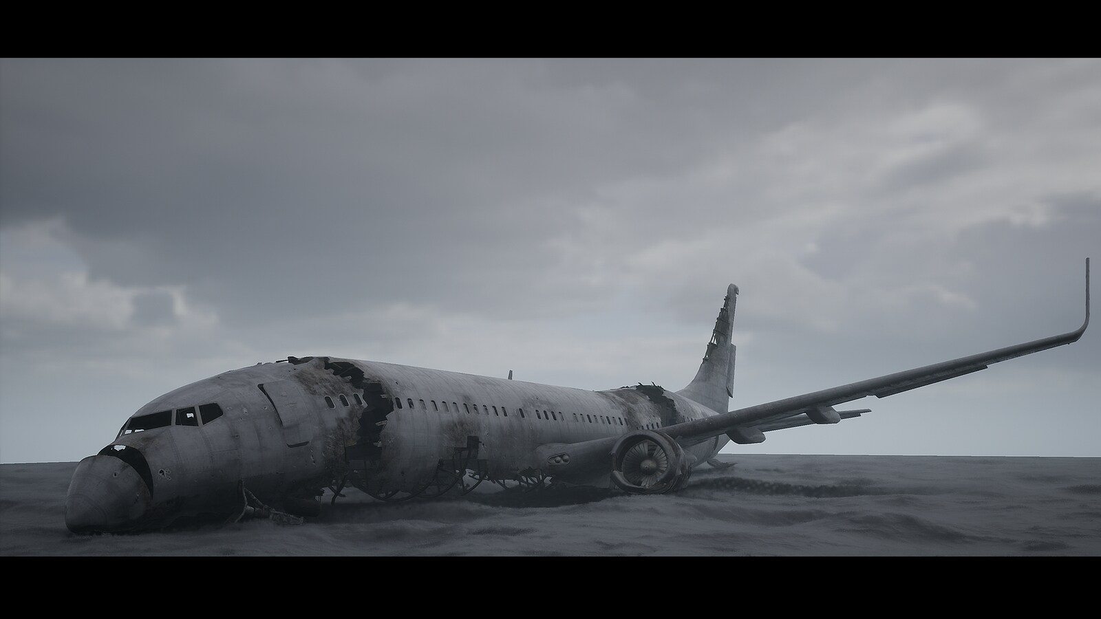 Crashed Airliner in Props UE Marketplace