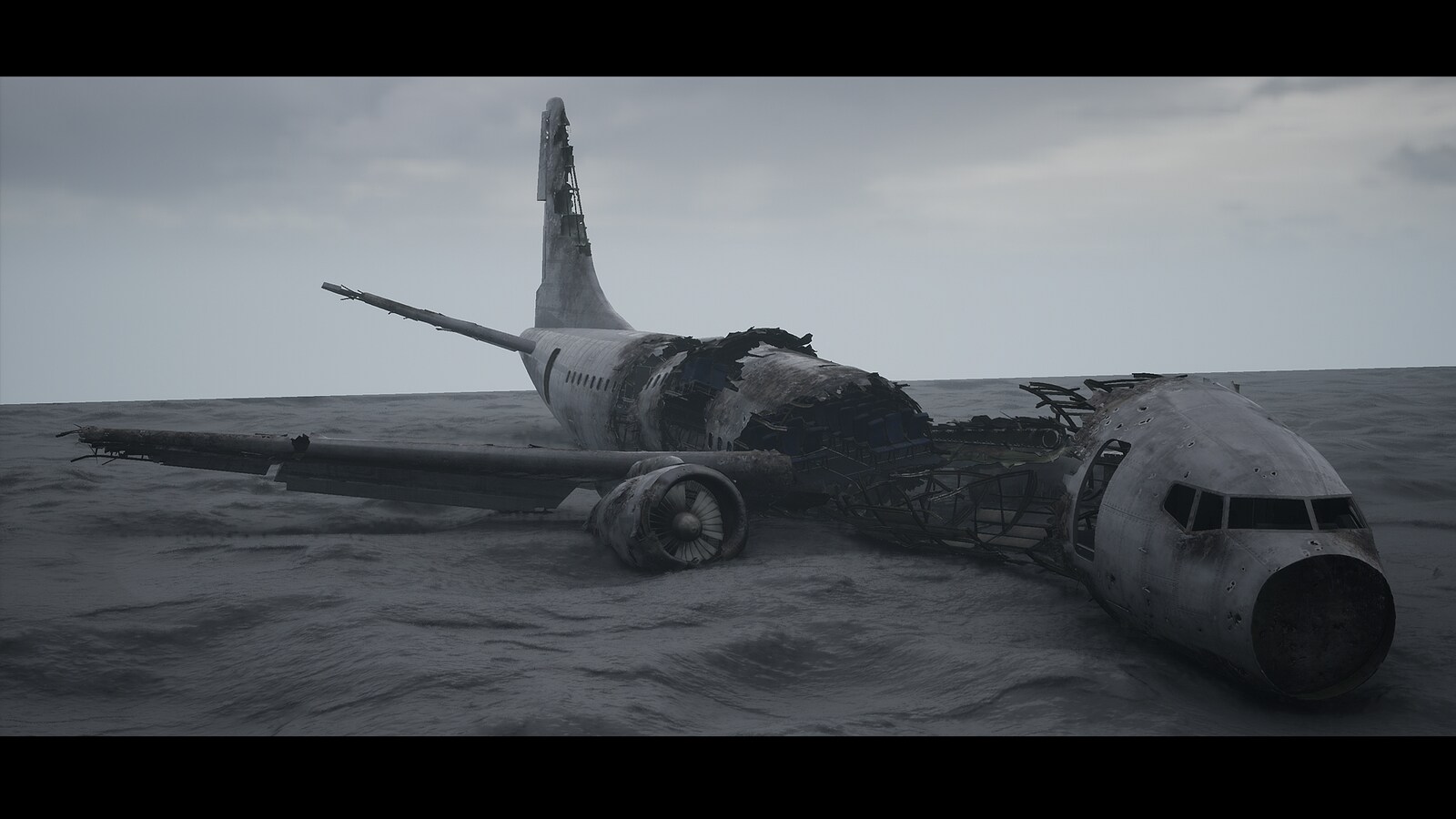 Crashed Airliner in Props UE Marketplace