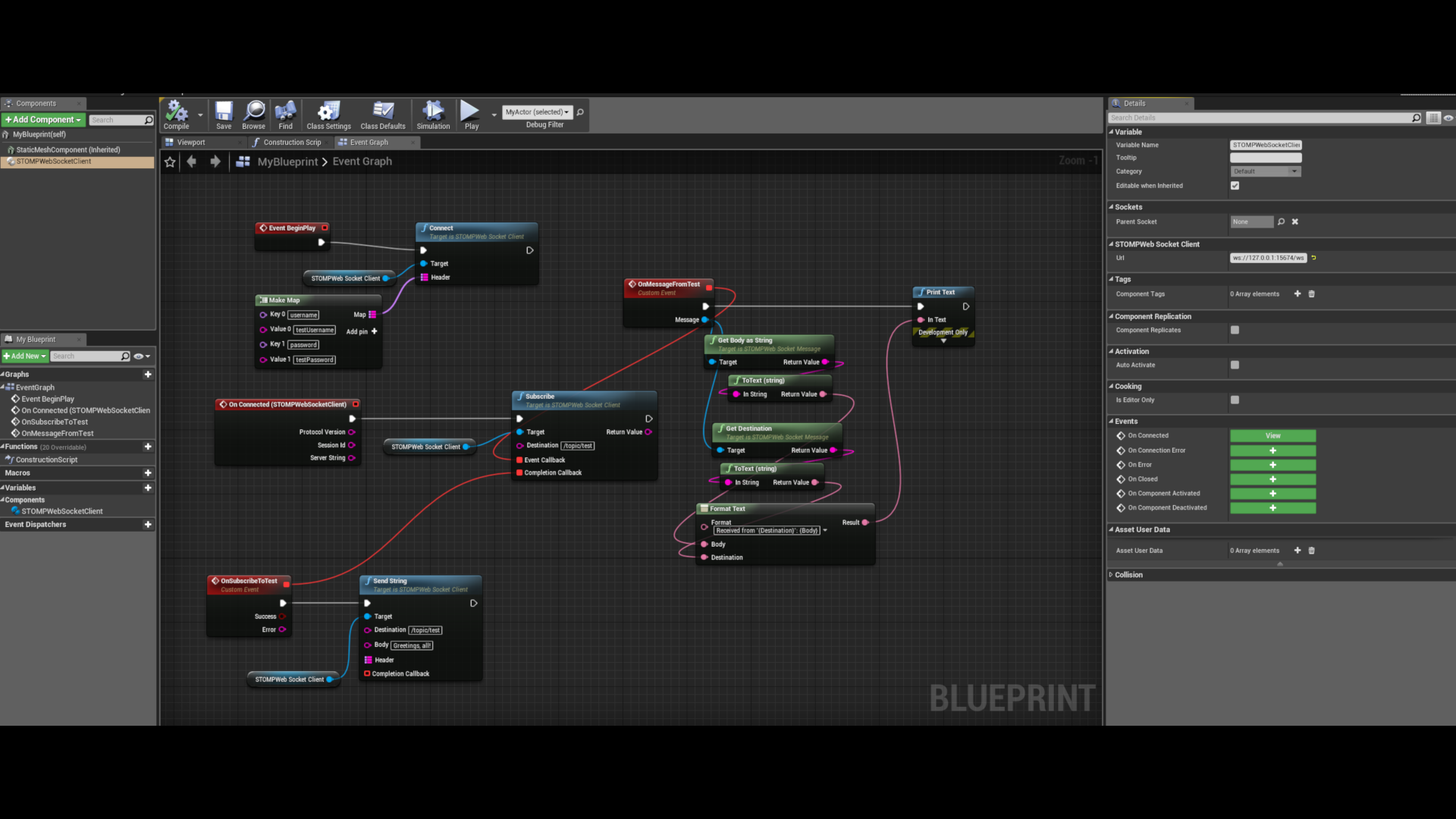 STOMP Over Web Sockets BP