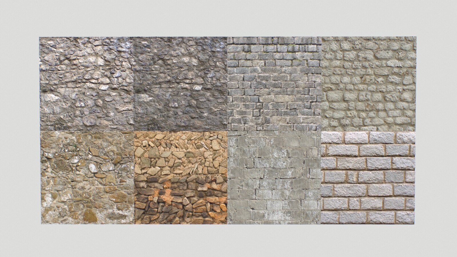 Stone Wall Pack 1 In Textures Ue Marketplace