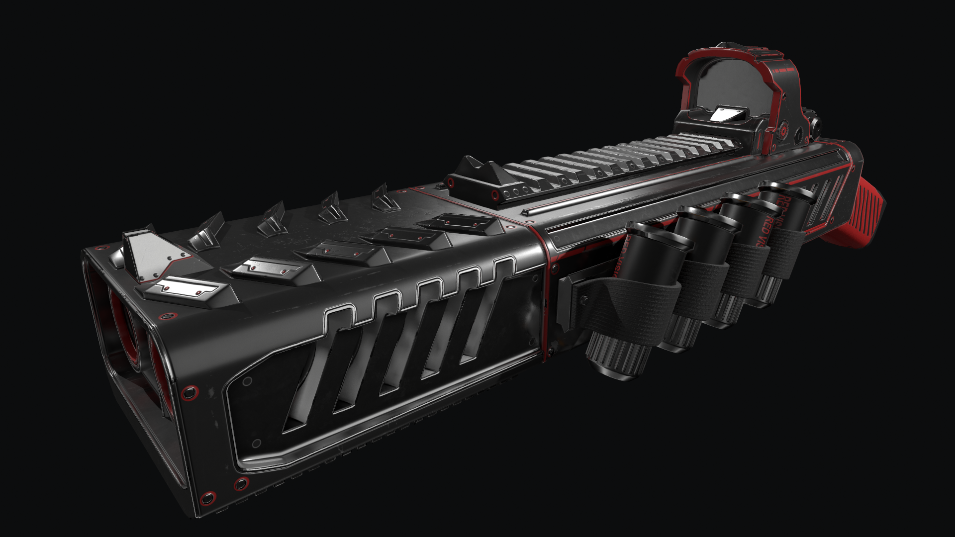 Sci-Fi Double-Barreled Shotgun
