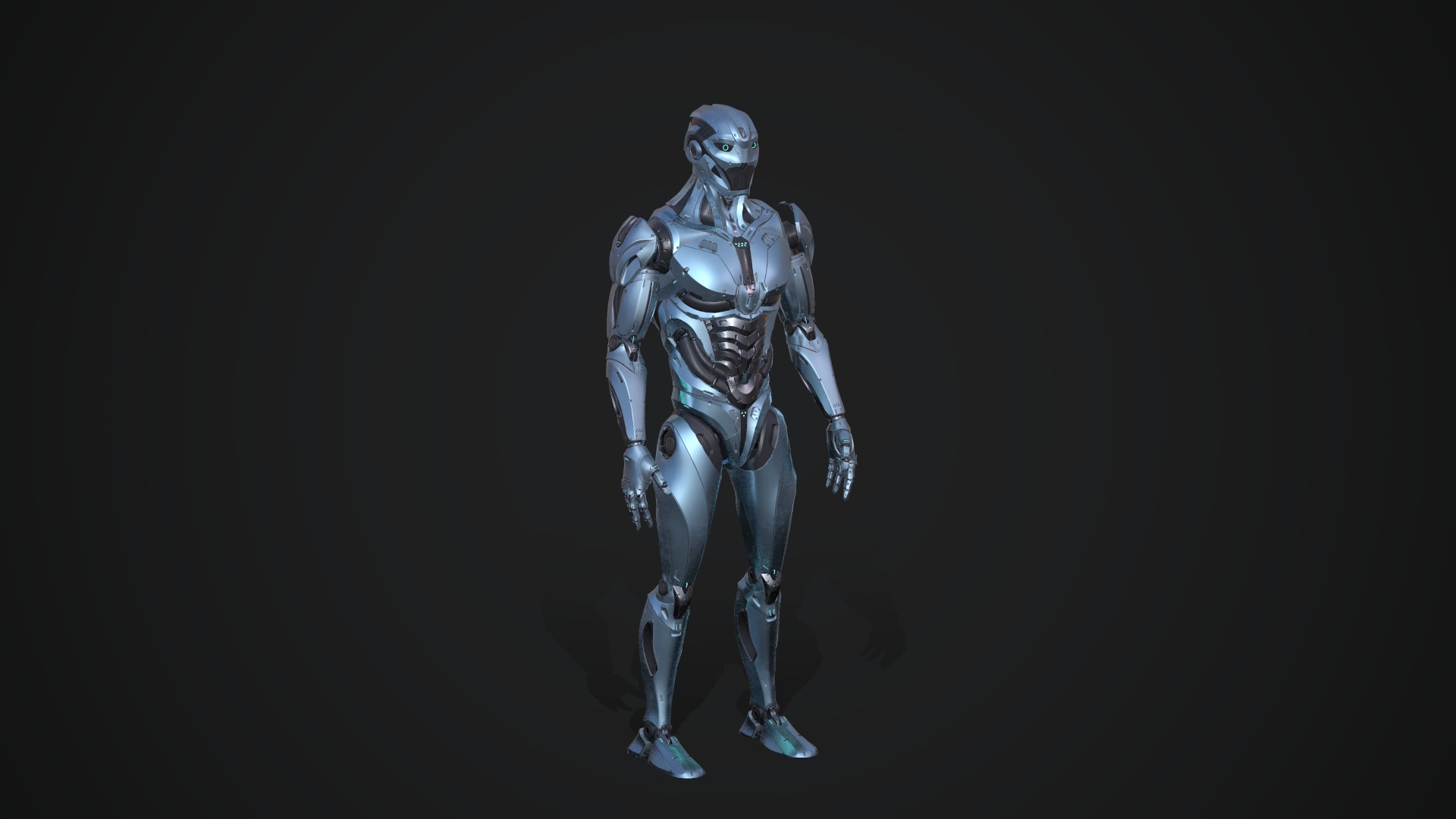 Sci-Fi Cyborg Prosthetic Arm V5 Game Ready Low Poly 3D Model by