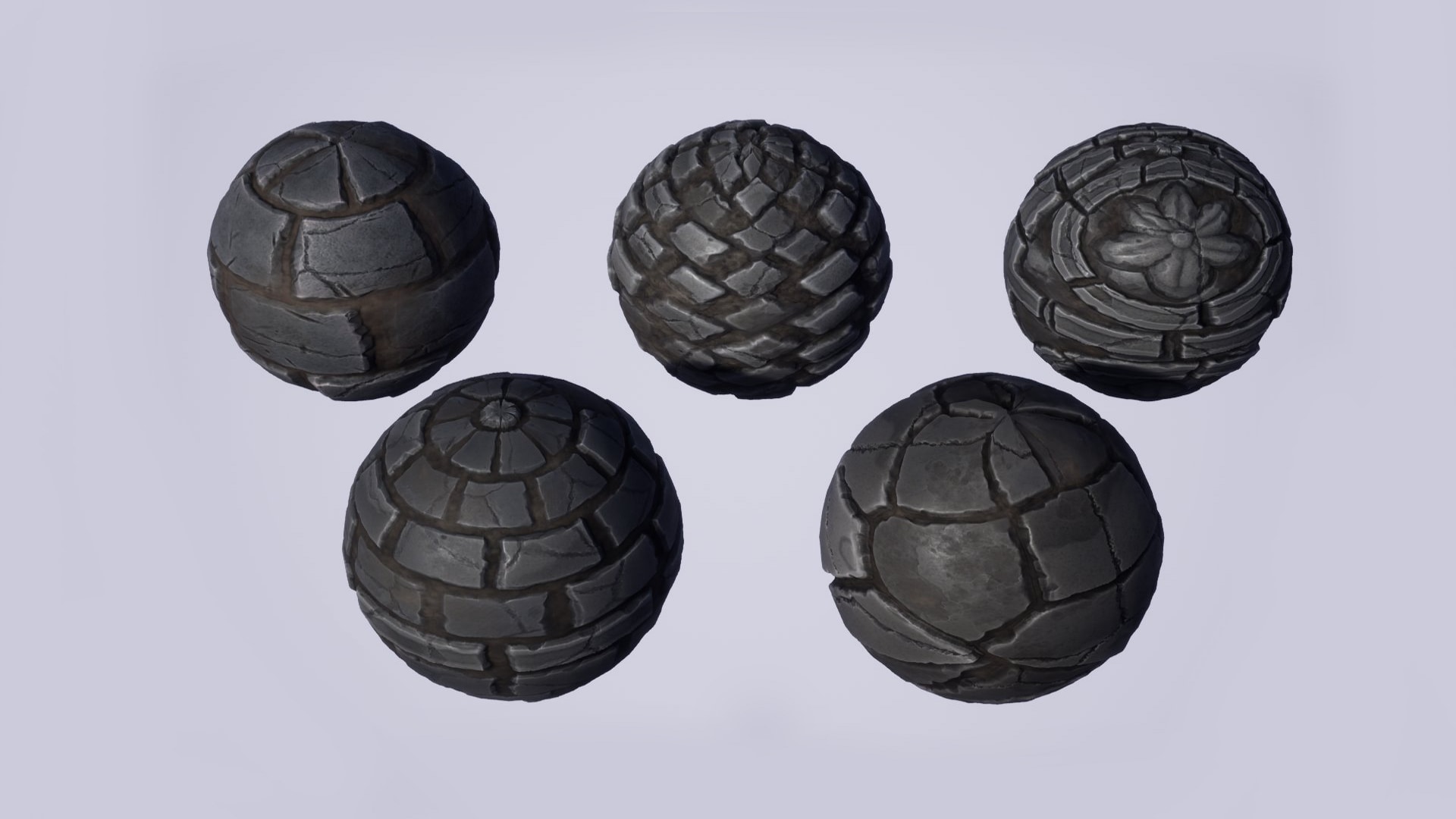Stylized Paving Stones Materials Pack in Materials - UE Marketplace