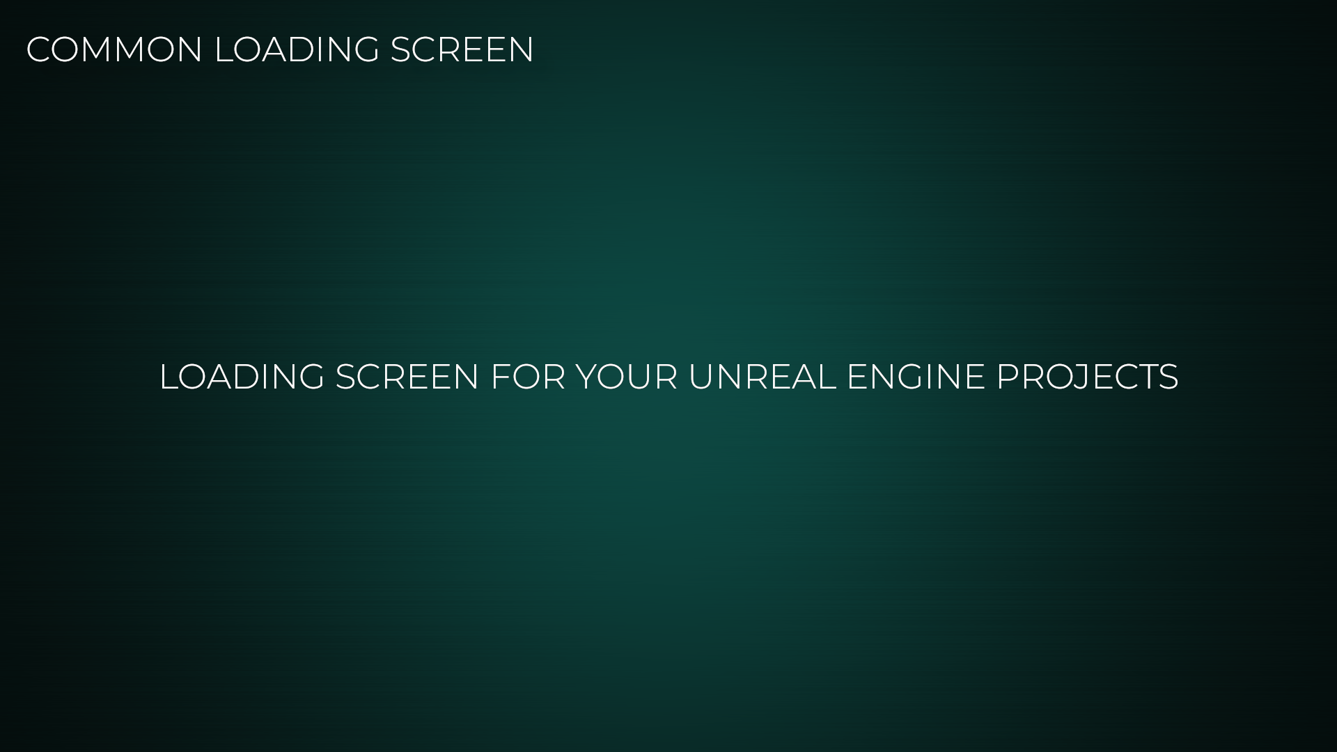 Common Loading Screen