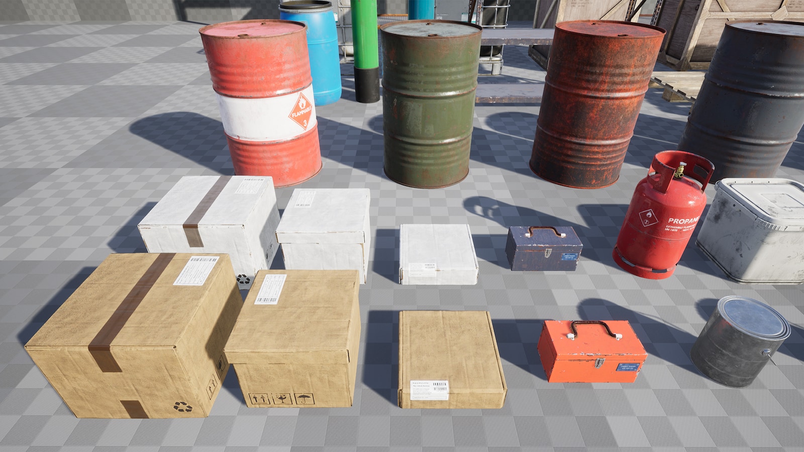 Storage Props Set in Props UE Marketplace