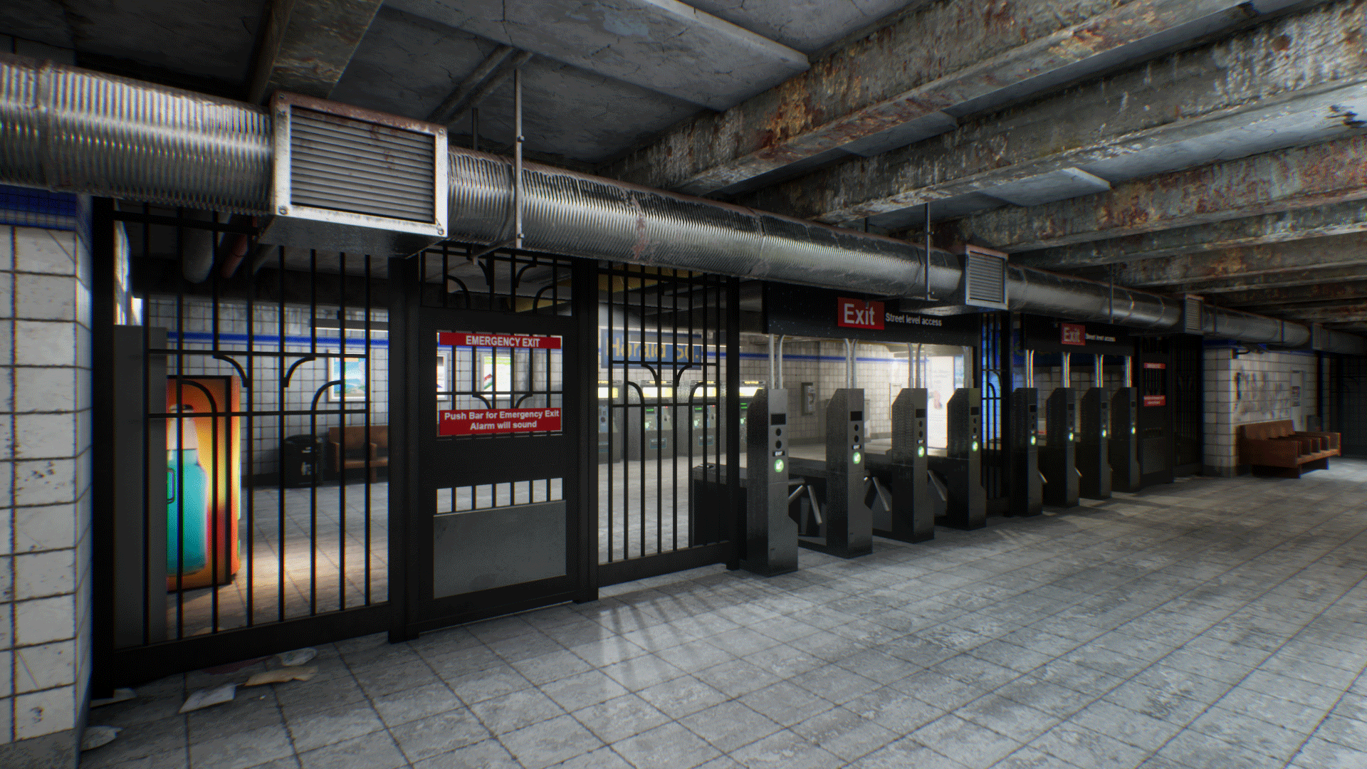 在环境中由gabro media创建的urban underground - 虚幻引擎4商城