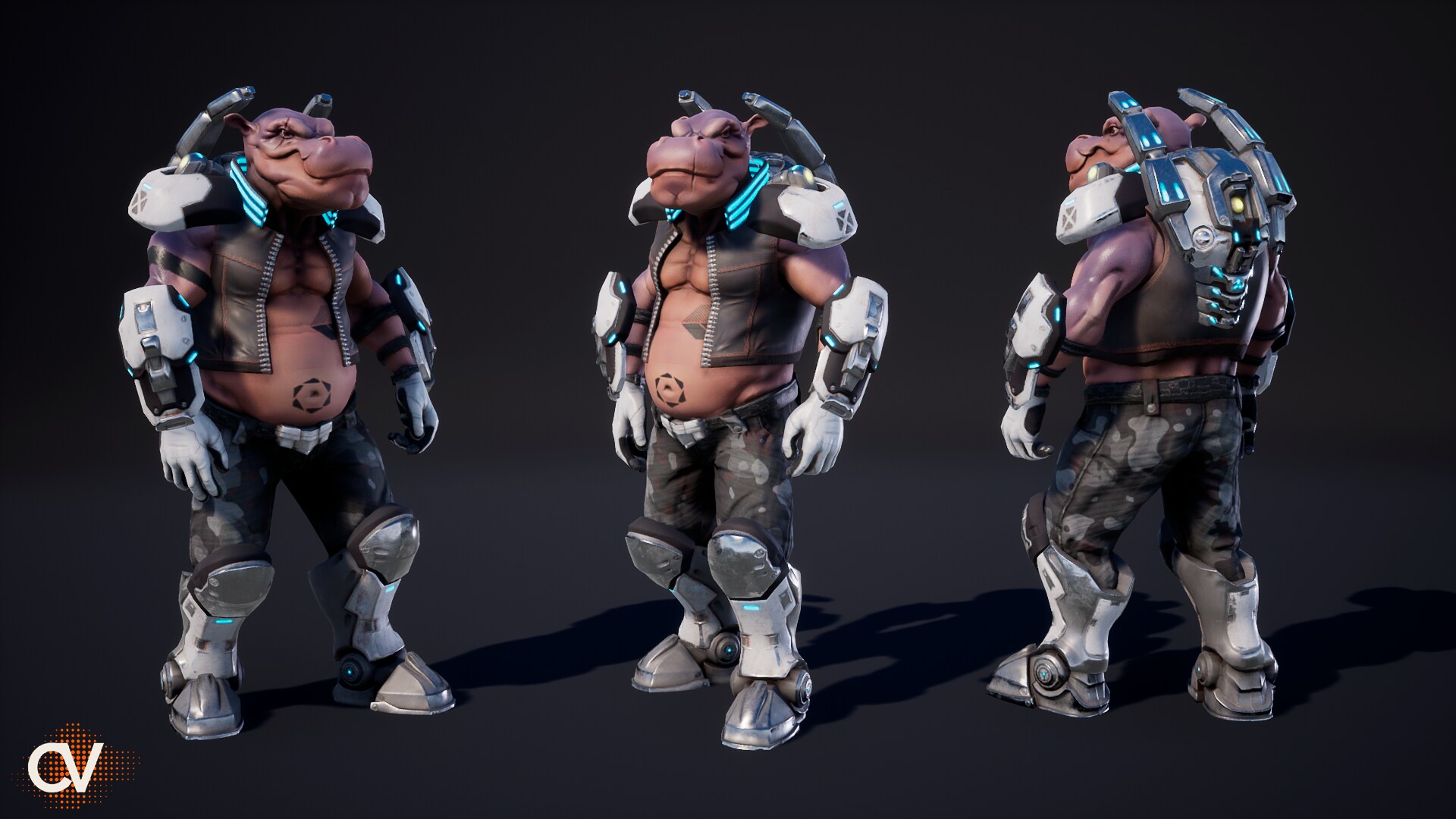 Space Hippo Sci-Fi