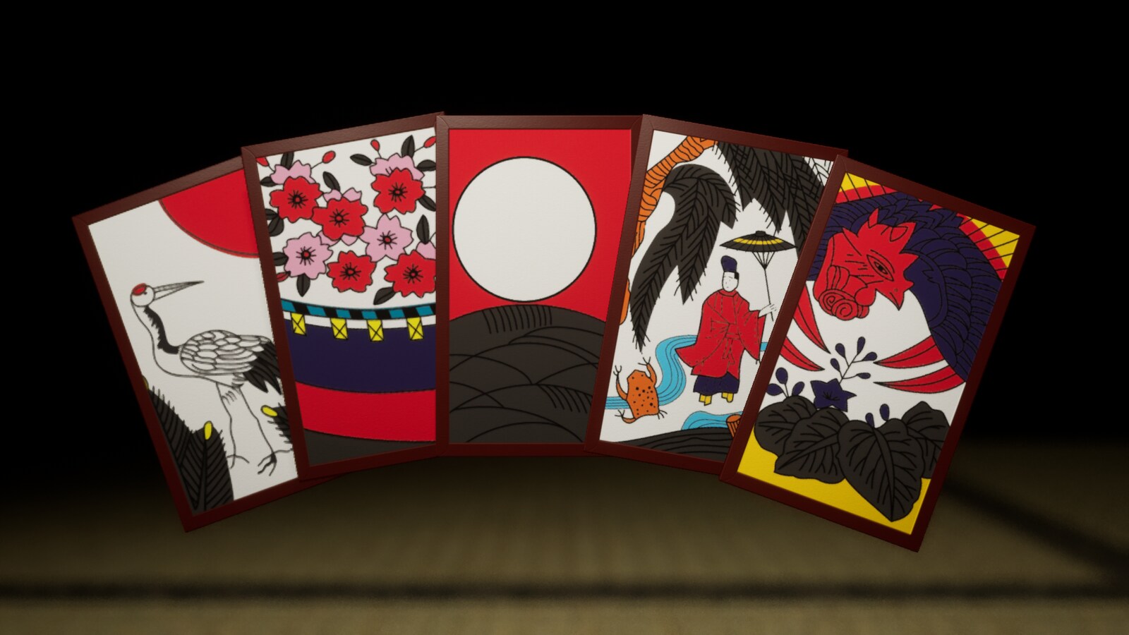Hanafuda Japanese Playing Cards：プロップ・小物 UE マーケットプレイス