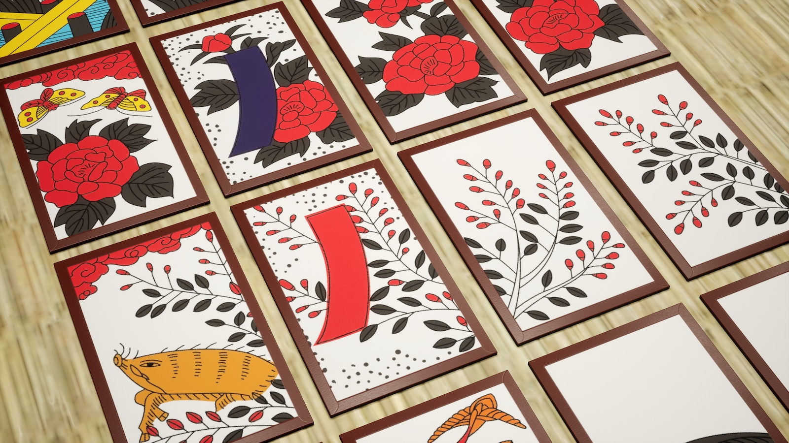 Hanafuda Japanese Playing Cards in Props UE Marketplace