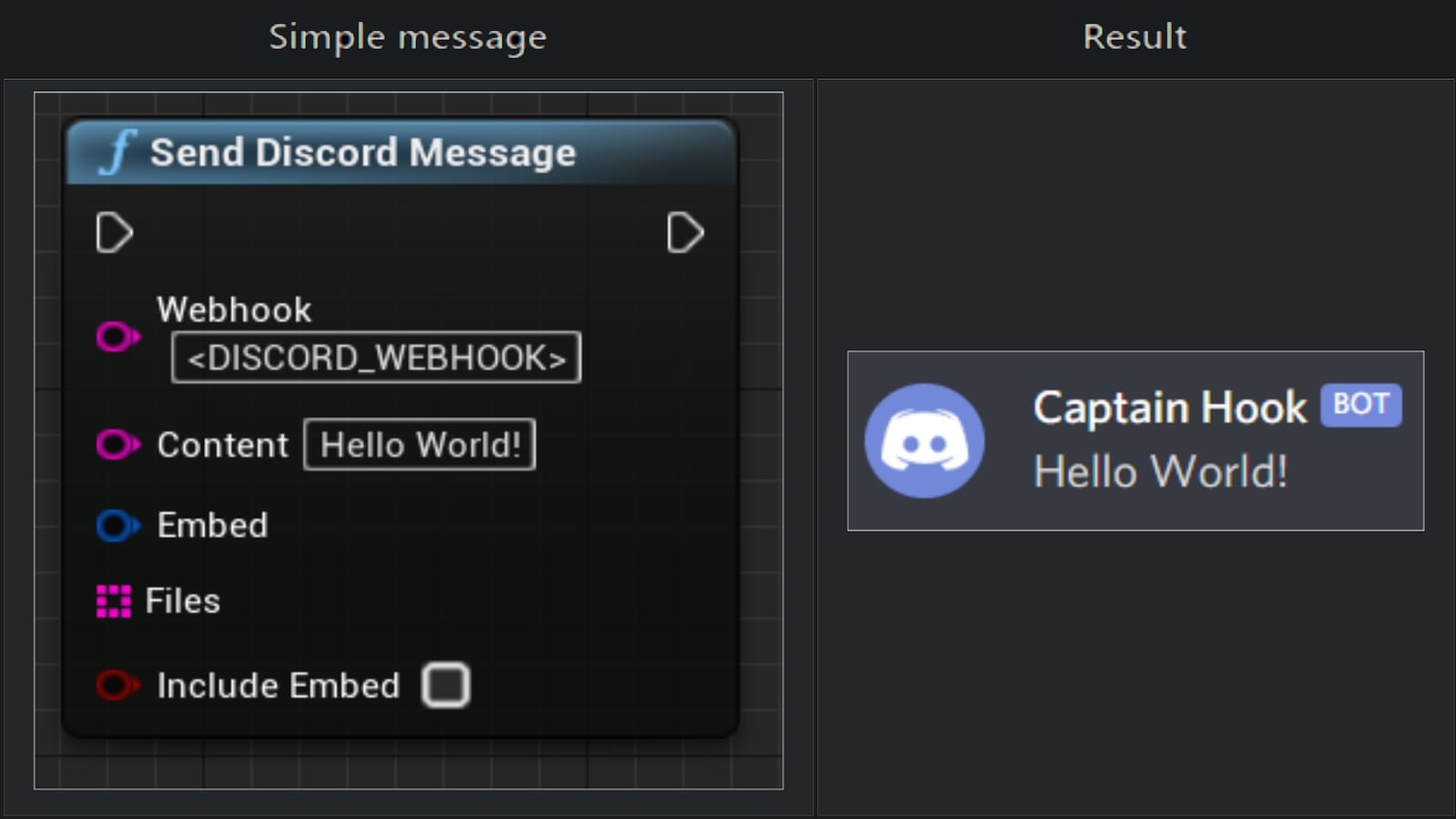 在插件创建的discord Messenger 虚幻引擎商城