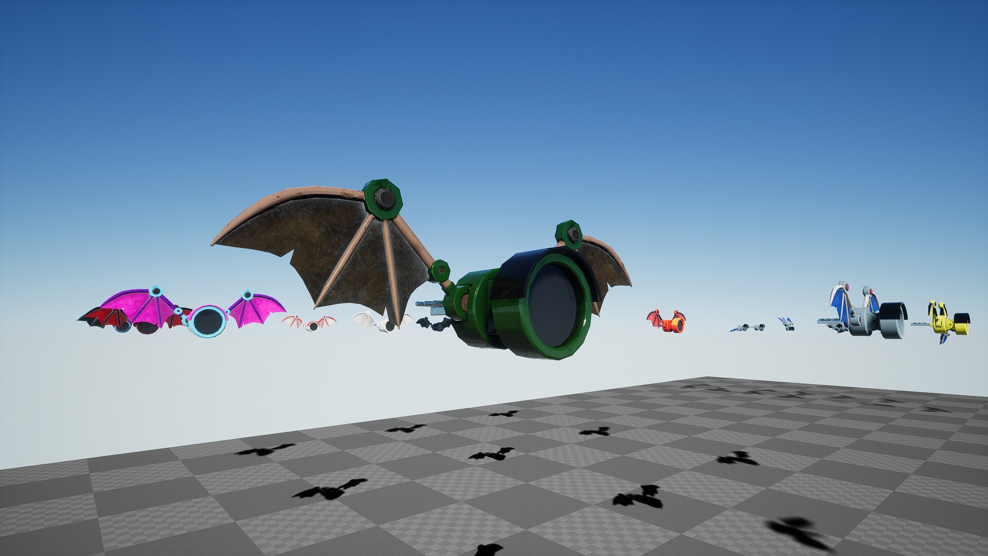 Spy Bat Robotic Flying Surveillance Drone in Characters UE Marketplace