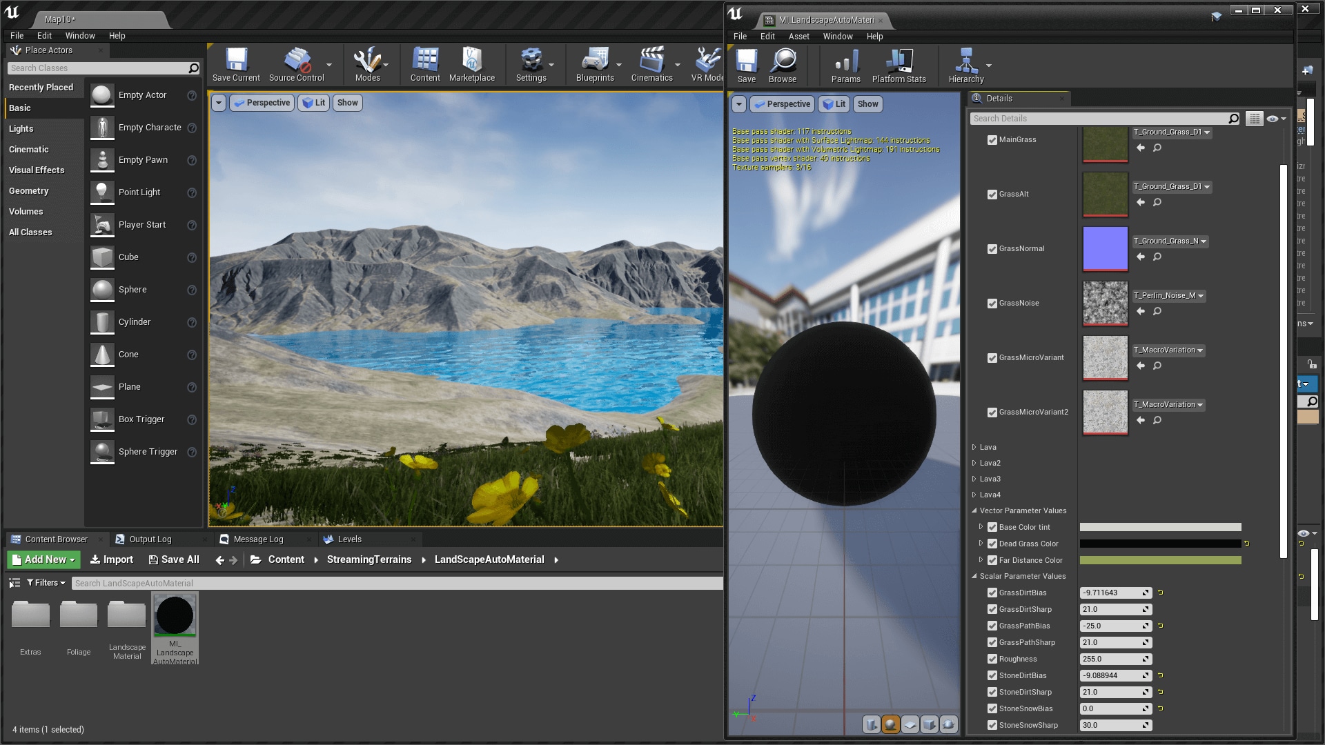 Streaming Terrains in Environments - UE Marketplace