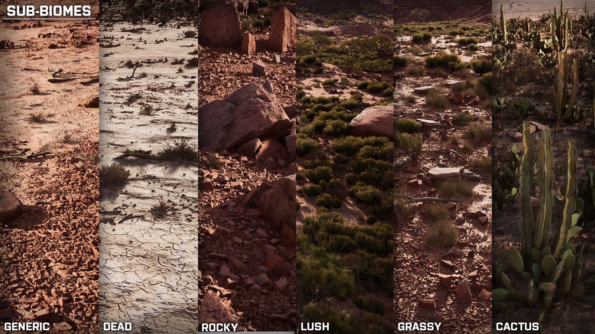 RB - RealBiomes Desert Cliffs Biome - Monument Valley (Trees, Grass