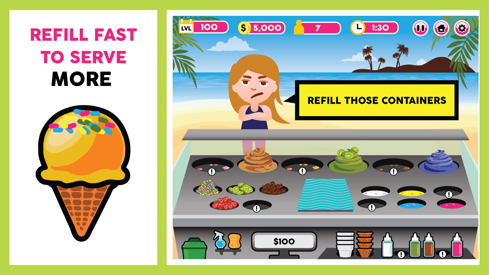 Ice Cream Shop in 2D Assets - UE Marketplace