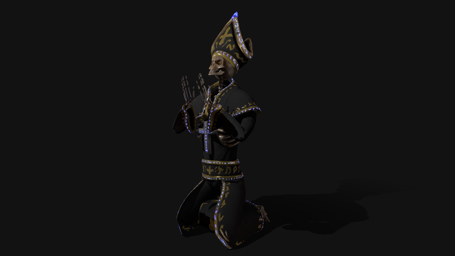 在角色创建的Priest Skeleton - 虚幻引擎商城