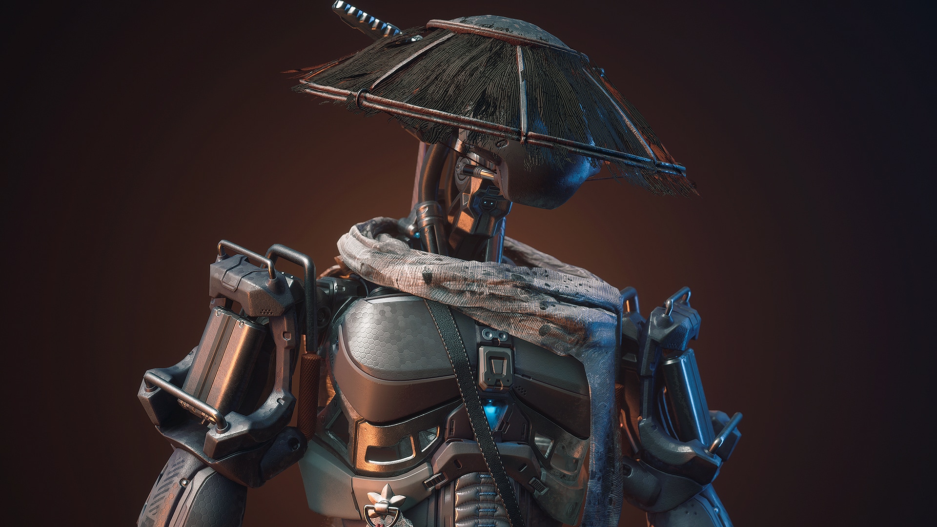 Sci-fi Samurai Robot