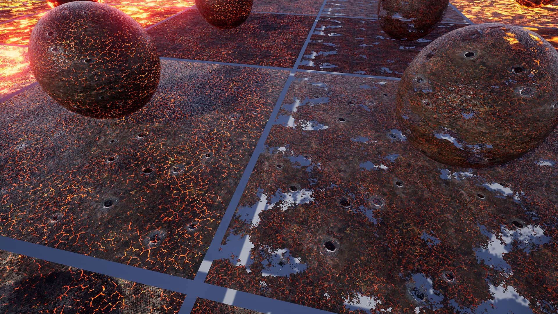 120 Animated Burning Materials in Materials UE Marketplace