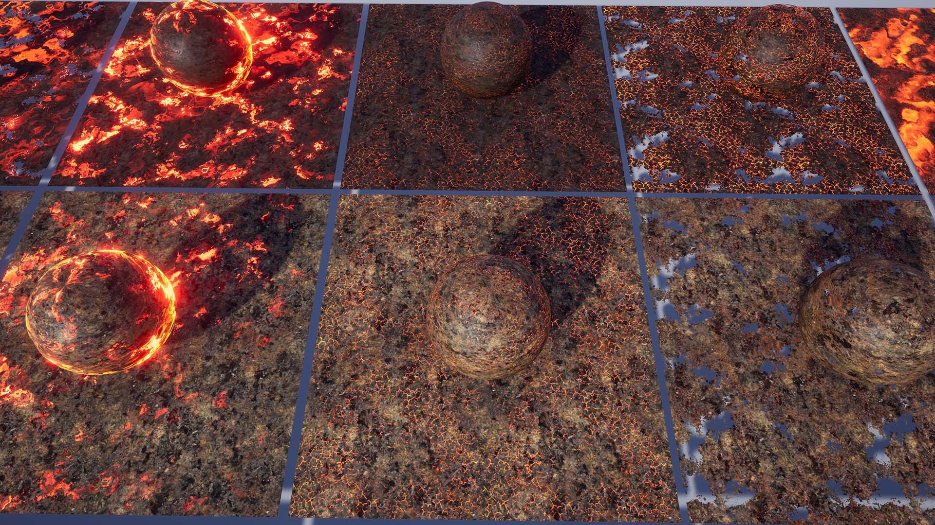 120 Animated Burning Materials in Materials UE Marketplace