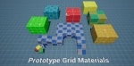 在材质创建的Prototype Grid Materials - 虚幻引擎商城