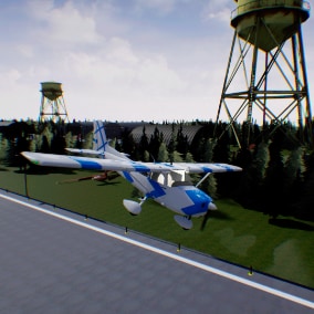 Airplanes and airport  for your VR or other project.
