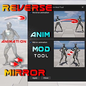 Allows you to create reversed and mirrored Animation Sequences from original ones