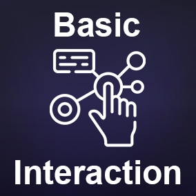 Basic Interaction contains simple and easy to use Interaction Component, 2 styles of interaction widgets (press, hold), text and audio notes.