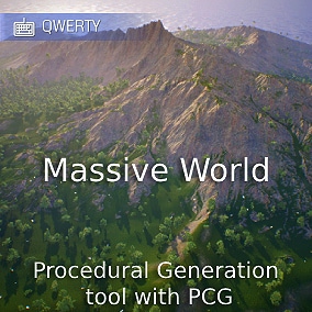Generate your world in a few click with Massive World using PCG and a completely non-destructive workflow.