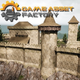 Build high quality realistic medieval castle with or without interior,  using over 300 modular meshes.