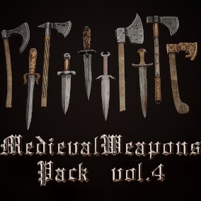 Realistic Hi-Quality Weapons for Medieval type games.