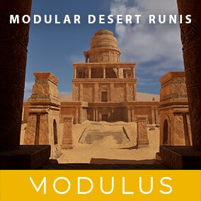 The pack contains several high detailed modular elements that can be used to build a desert ruined environment. Attention, the assets were made in such a way that you use Nanite!
