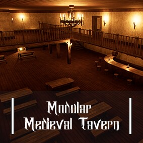 This package contains just about everything you need to create a beautiful medieval tavern.