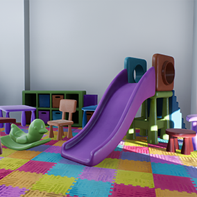 This playroom kit is great for adding richness and variation to your level. Assets can be changed to any color scheme you like.