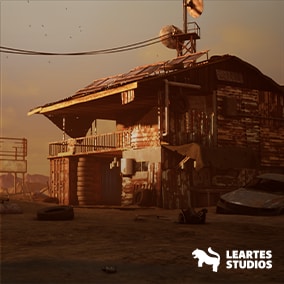 Post Apocalyptic Desert Environment with 87 Unique Meshes