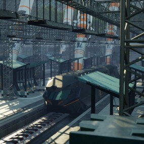 There are works created by team artist Mei Hong, inspired by real scenes.