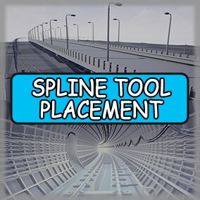 The system allows you to place static meshes, spline meshes and actors along the spline with different settings.