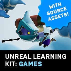 Unreal Learning Kits give you all the pieces, including source assets, to build your own project.