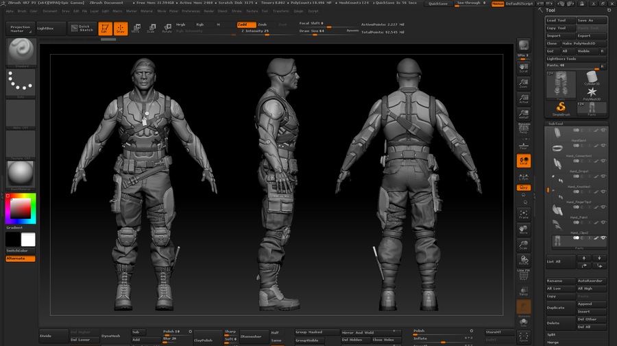 Thundercrash - High Poly character